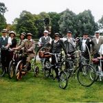 Unsere Historische Radgruppe beim Historischen Markt in Bad Laer